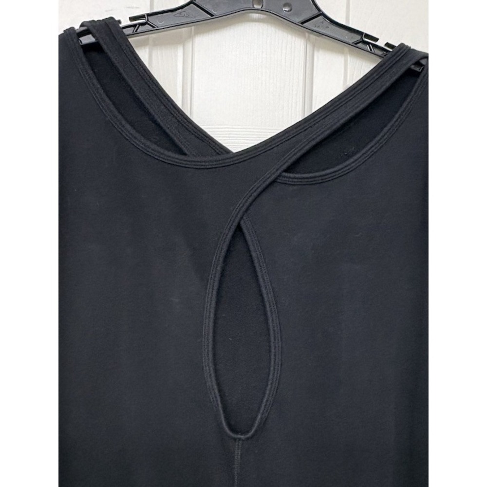 Old Navy Active Black Open Cross Back Long Sleeve Sweatshirt Plus 2XL Yoga Gym - Picture 3 of 5